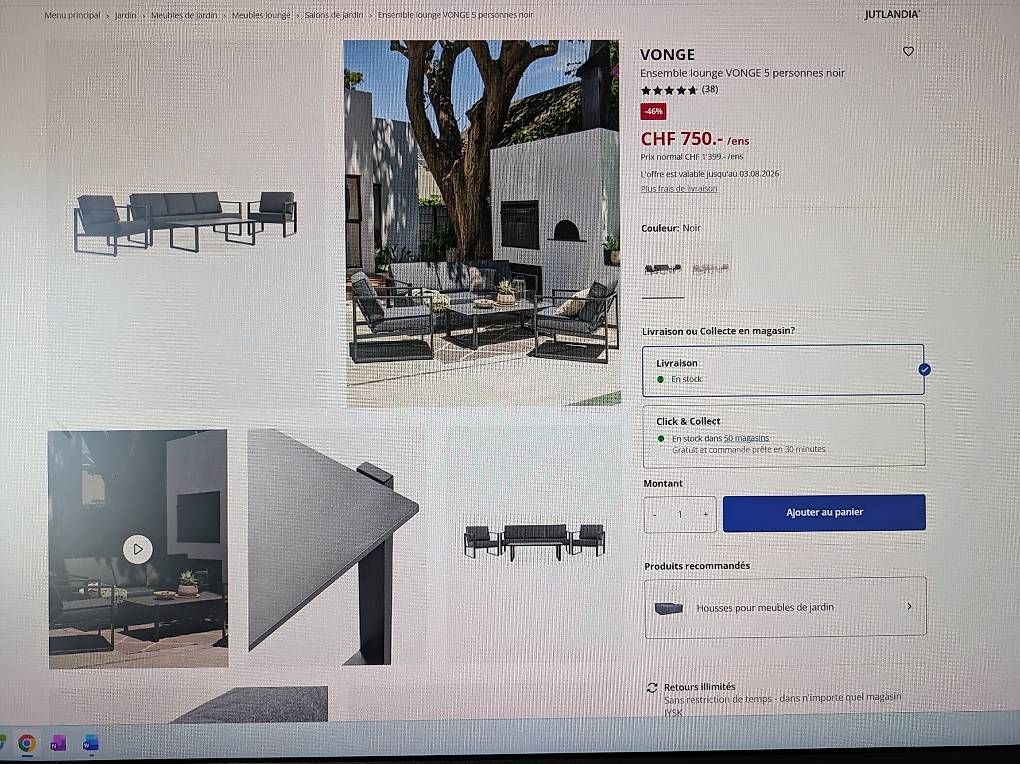 Sofas: Meuble salon de jardin Jysk – Gebraucht aus Vaulruz von 20mini