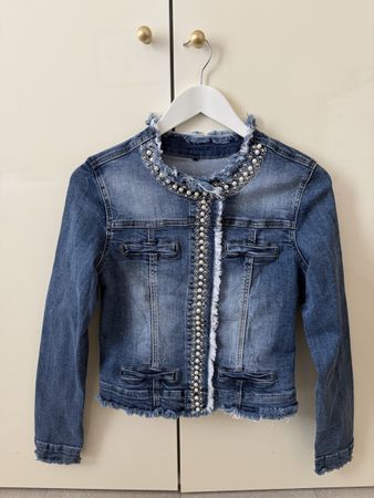 Jeansjacke mit Applikation Grösse S