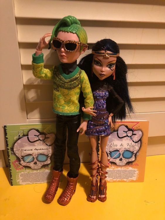 Monster High Cleo De Nile Und Deuce Gorgon Boo York Puppen Comprare Su Ricardo 