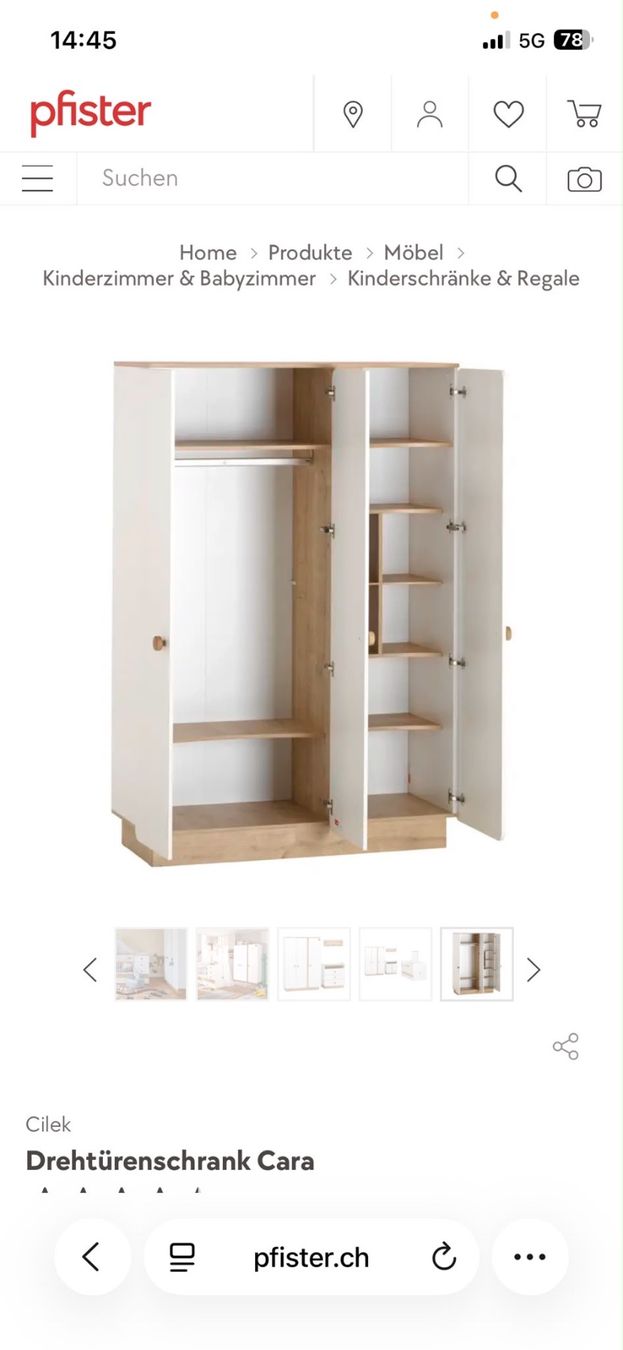 Pfister Armoires: Drehtürenschrank Cara – D'occasion à Niederscherli par ija_y67c 5