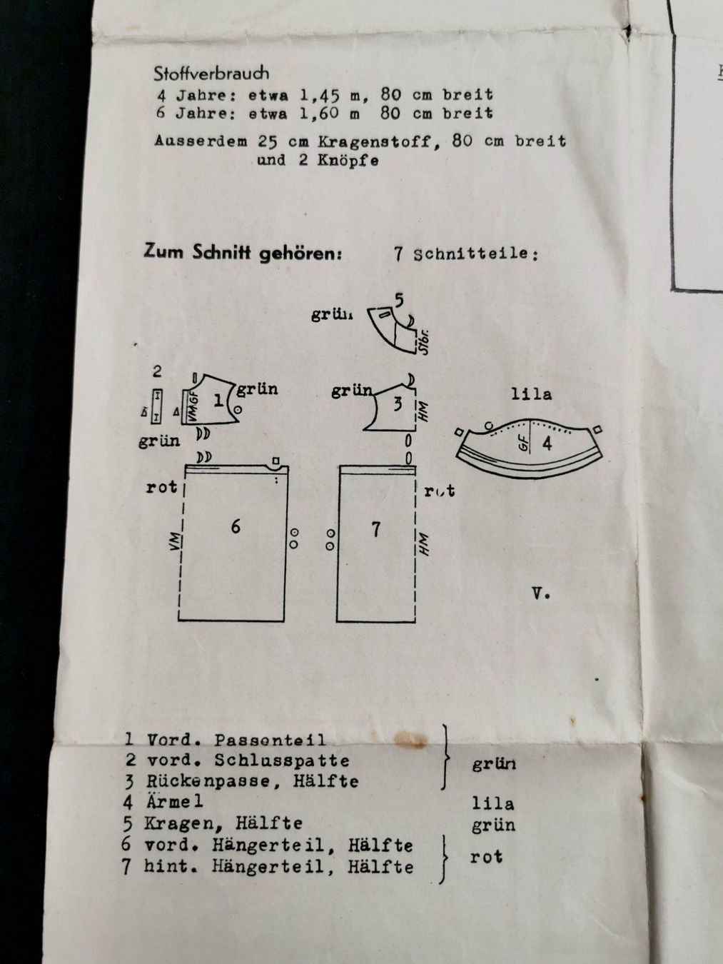 Cartamodelli: Antikes Schnittmuster Mädchenkleid – Nuovo (secondo la descrizione) da Hinterforst venduto da Jamila8 1
