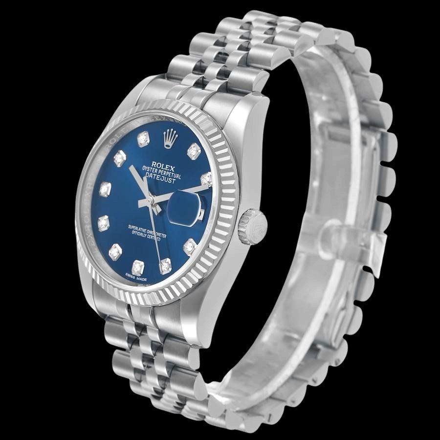 Rolex Uhren: ROLEX DATEJUST quadrante blu con diamanti, ref. 116234 – Gebraucht aus Grancia von Gioielleria_DoroTi 4