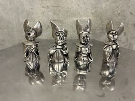 Zinn Figuren Set 4 Stck. Italien Guter Zustand