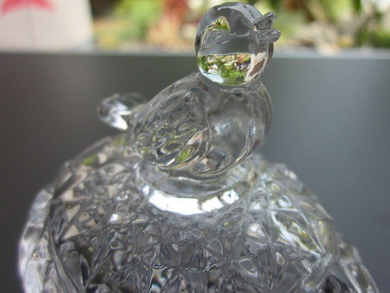 Altro in Decorazioni & Accessori: Vintage Deckeldose Glas, Ei-Form mit Vogel – Usato da Bischofszell venduto da raika 2