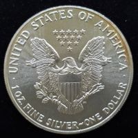 US $ American Eagle 1 Unze Silber 999/1000, 1989
