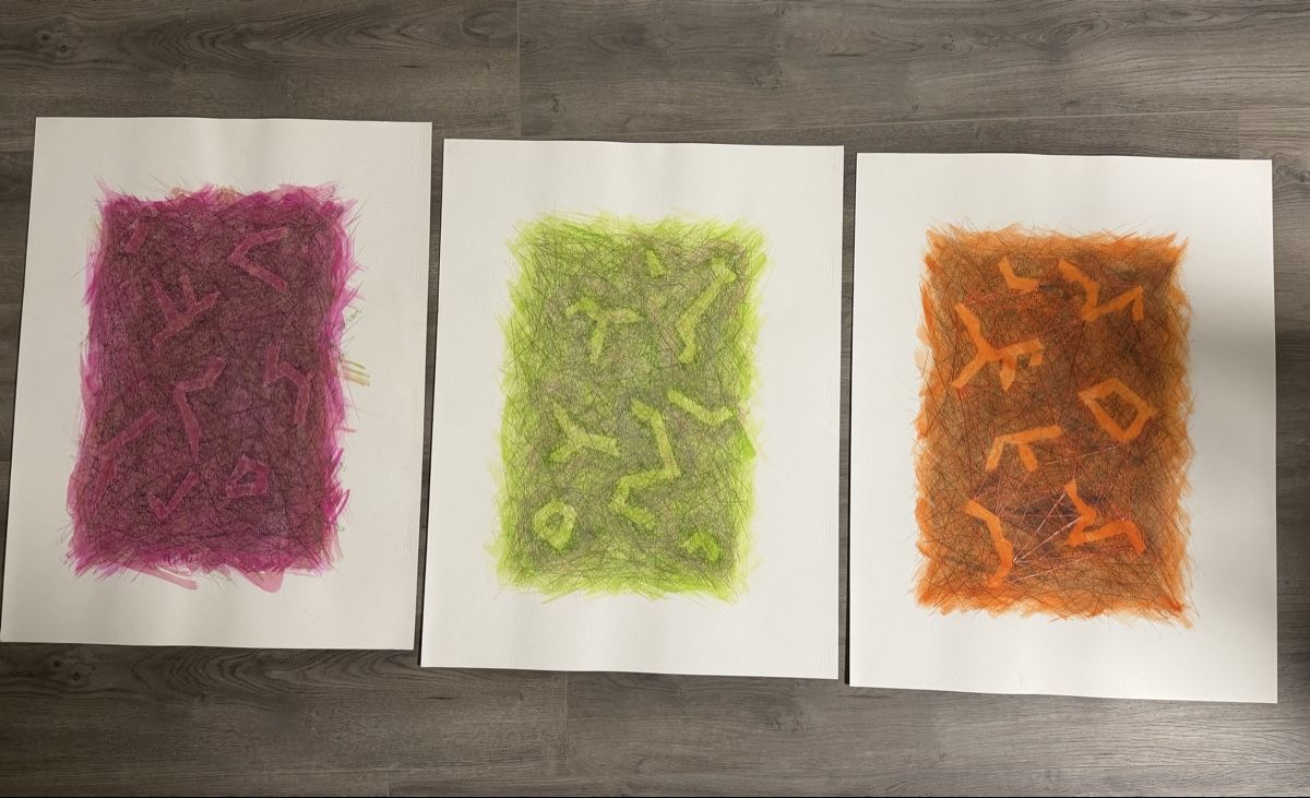Dipinti: Abstrakte Kunst auf Papier - Original - Unikat – Usato da Gunten venduto da starfish3 4