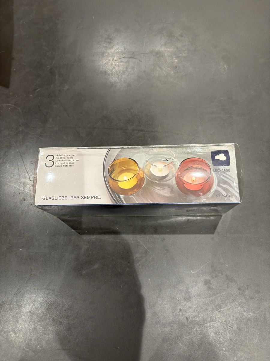 Tutte le decorazioni: 3 Leonardo Schwimmlichter, Neu & Originalverpackt! – Nuovo e nell'imballaggio originale da Holderbank AG venduto da cargobulle 1