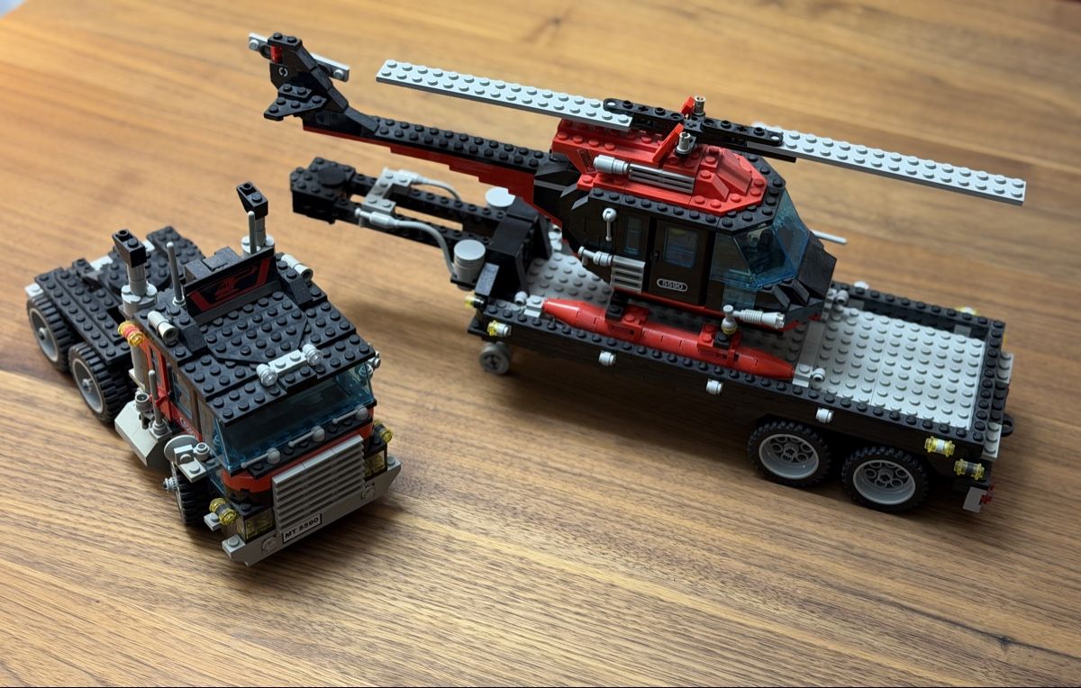 Lego Kit di costruzioni: Lego 5590 Sattelschlepper mit Heli – Usato da Elsau venduto da 124erkombi 4