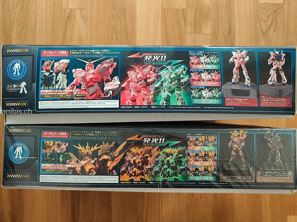 Bandai Kit di modellismo & Modellini statici: RG Unicorn & Banshee Lighting Model Gundam base limited – Nuovo e nell'imballaggio originale da Nyon venduto da Shiliu 1
