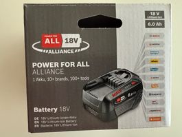 Bosch batterie PBA 18V 6.0Ah W-C avec indicateur de charge