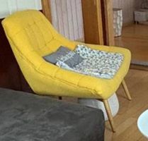 Design Sessel gelb
