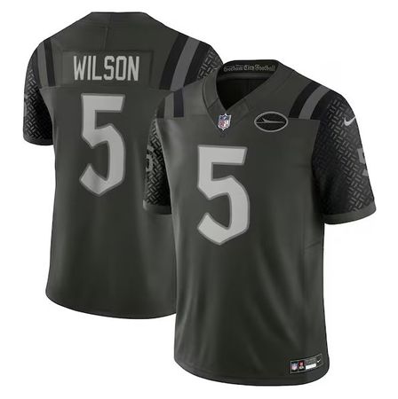New York Jets Nike Rivalry Trikot - Garrett Wilson #5