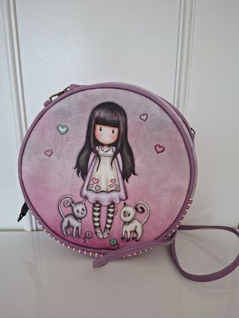 Sac rond Santoro London Gorjuss rose – bandoulière