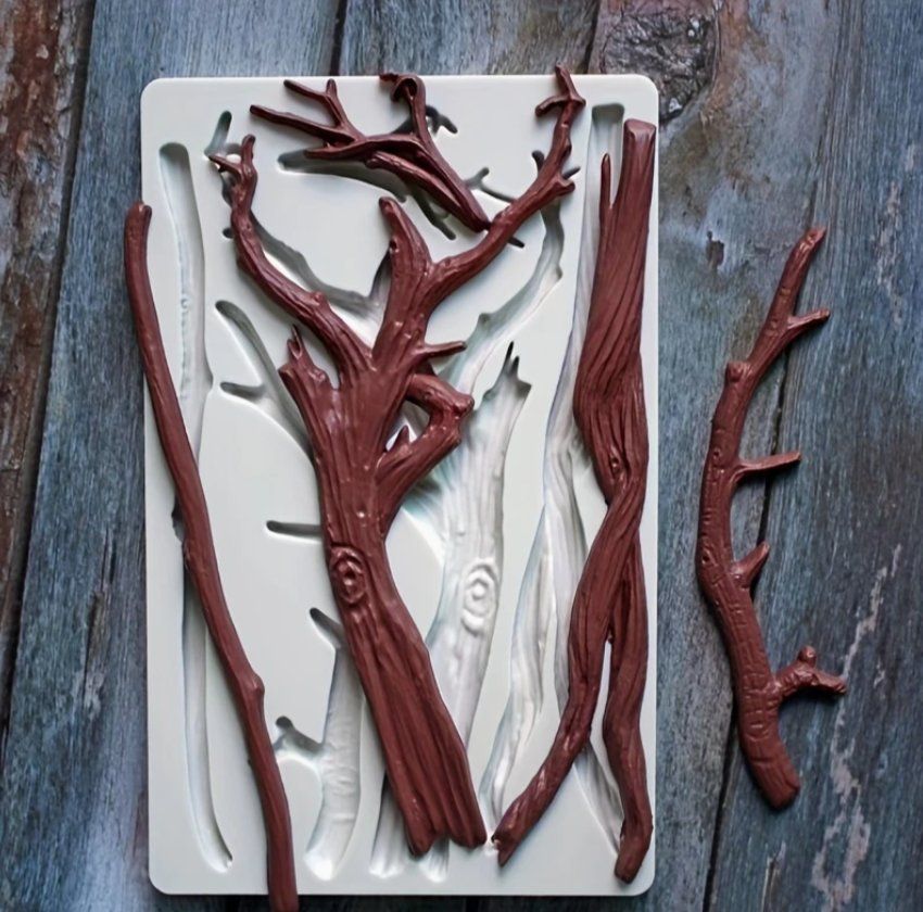 Kit bricolage: Silikonform Äste Zweige Baum Holz Deko Basteln – Nuovo e nell'imballaggio originale da Dintikon venduto da Vexi 1