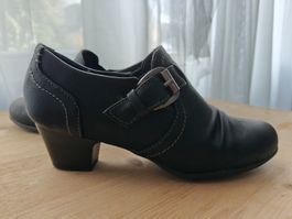 Stiefeletten mit Schnalle / 36 - eher eng mit Absatz 4cm