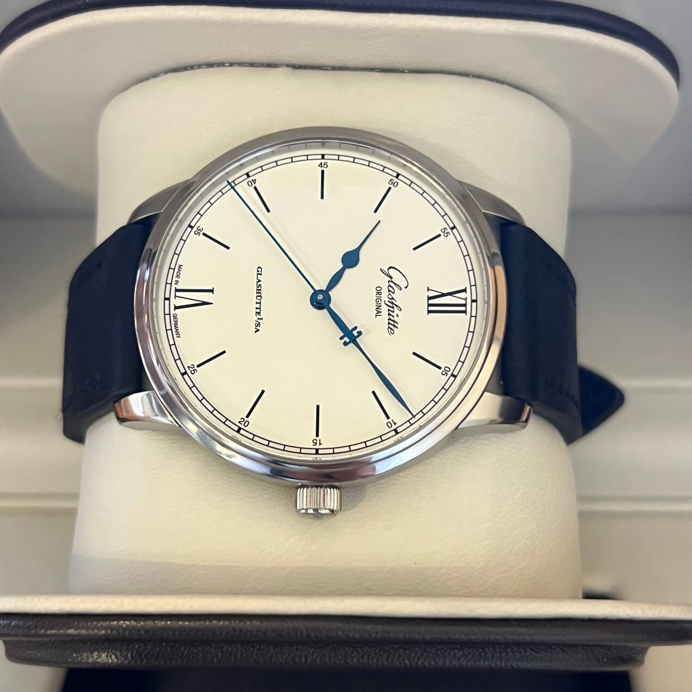 Glashütte Orologi: Glashütte Senator Full Set 1-36-01-01-02-61 – Usato da Carouge GE venduto da Watchaser 6
