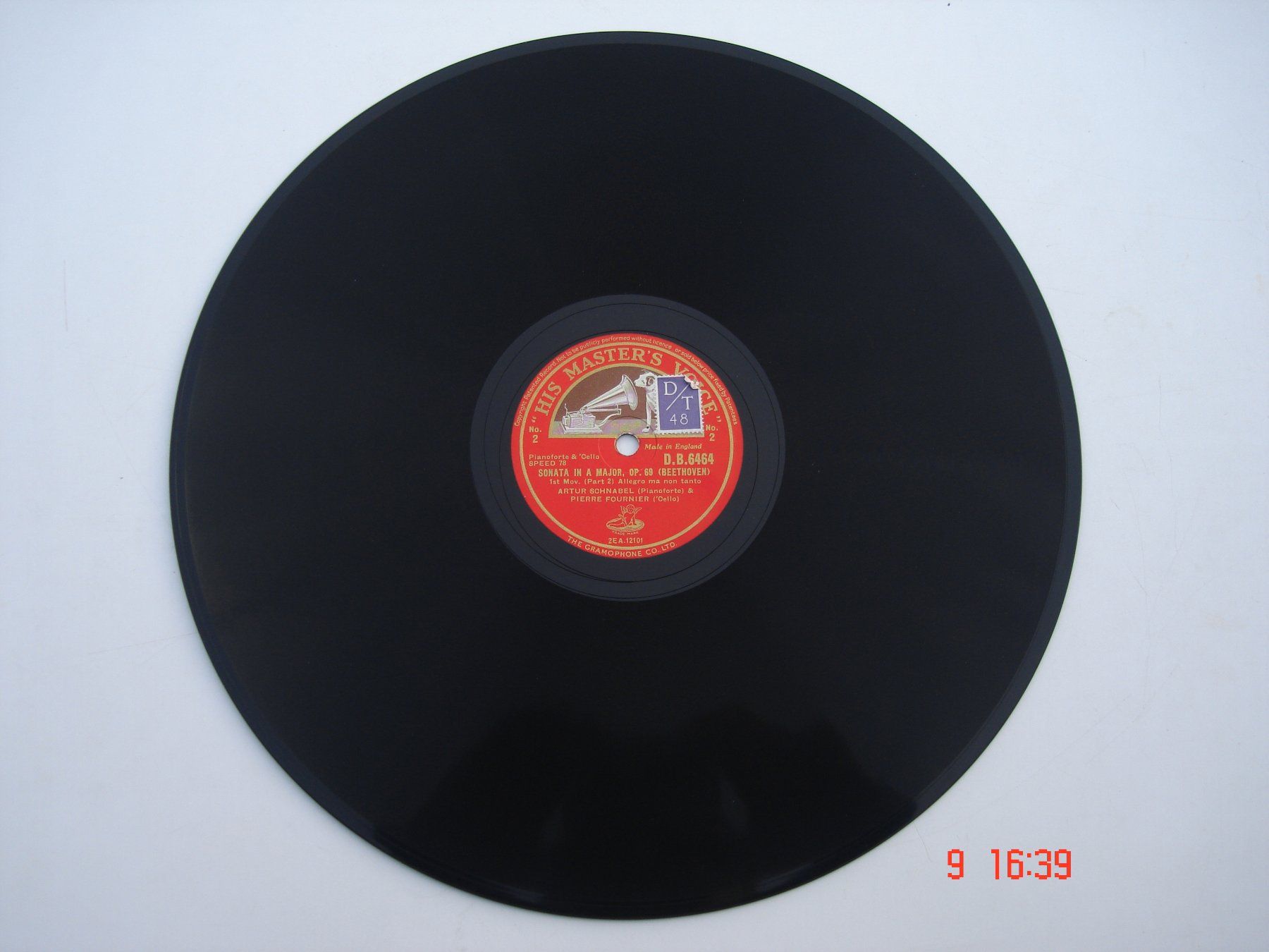 Dischi in vinile: Schellackplattenalbum Beethoven Sonate A-Dur Op.69 – Usato da Aeschi SO venduto da abi1951 3