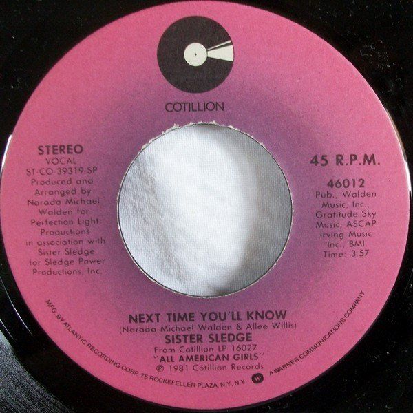 Vinyles: Sister Sledge: Next Time You'll Know 7" – D'occasion à Steinhausen par Vilivinili