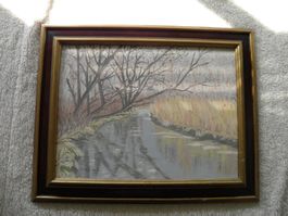 Gemälde " Stille am Mühlbach "