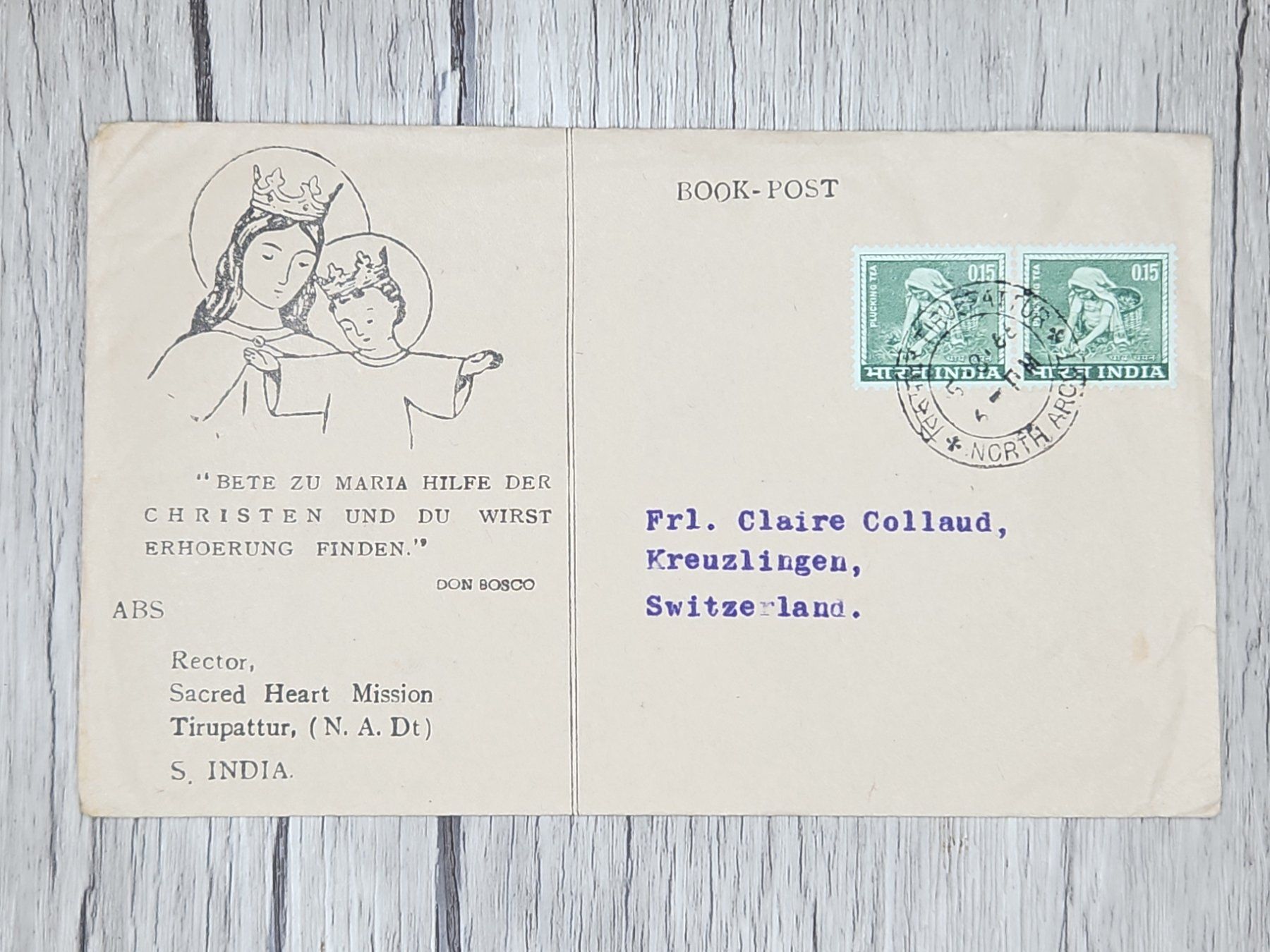 Tutti i francobolli: CL14 Enveloppe + Timbre Inde 19xx – Usato da Cousset venduto da Patrick_Collections