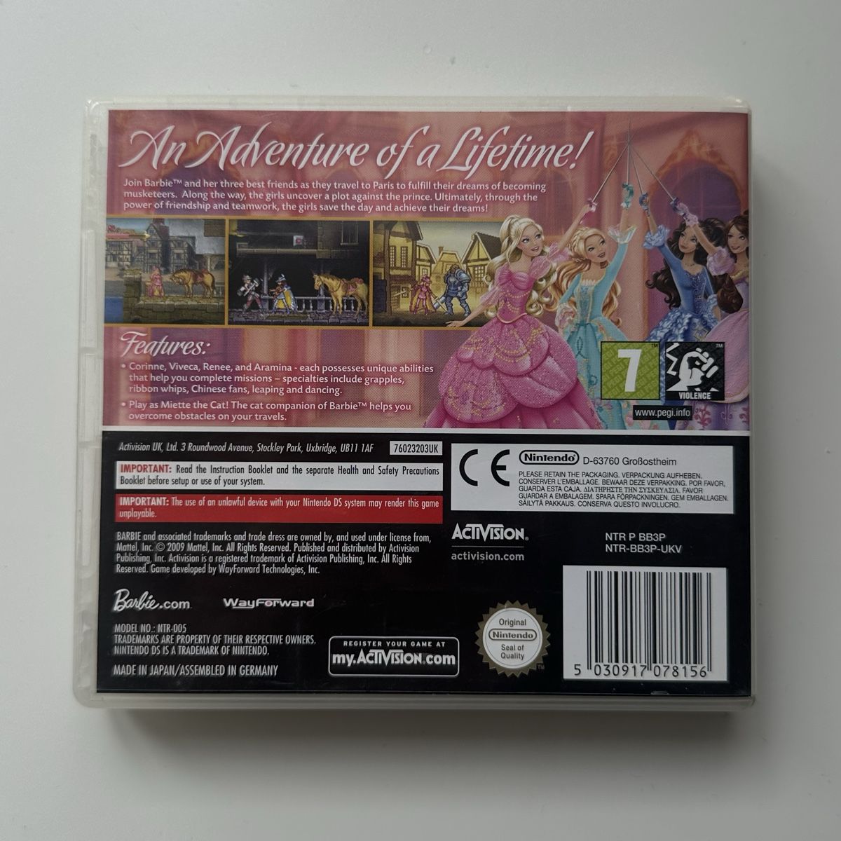 Nintendo Giochi: Barbie and the Three Musketeers DS EU – Usato da Givisiez venduto da dor_xb9k 1