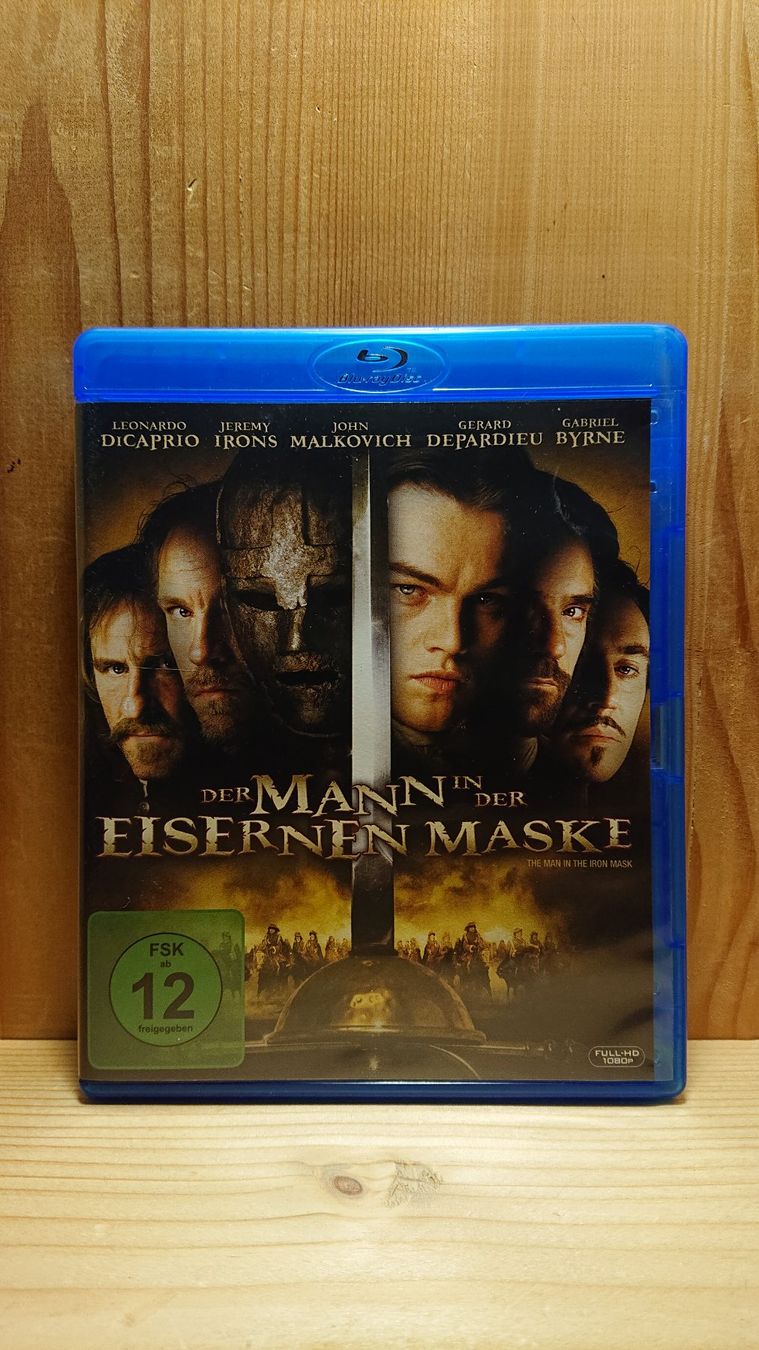 Tutti i DVDs: DER MANN IN DER EISERNEN MASKE Blu-Ray mit Leonardo DiCaprio – Usato da Wilderswil venduto da Exebub