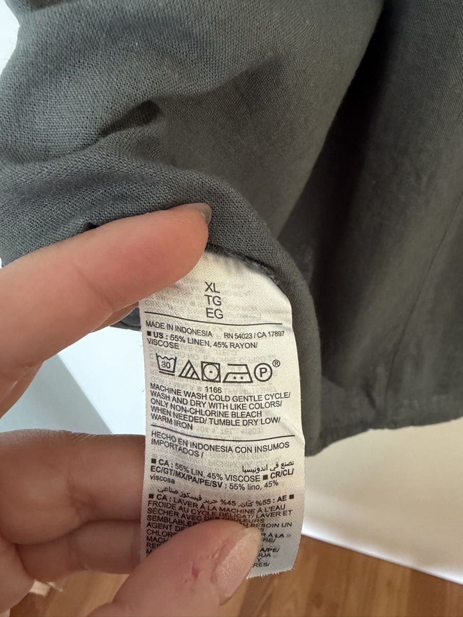 Camicette: Old Navy Hemdbluse kurzarm Olive Gr. XL Sommer – Usato da Langnau am Albis venduto da Schneeflocke92 4