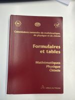 Formulaires et tables math physique chimie