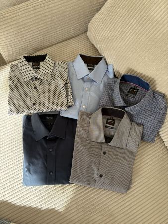 5 chemises Olymp Level 5 Five, Body Fit - Taille 15 3/4 - 40