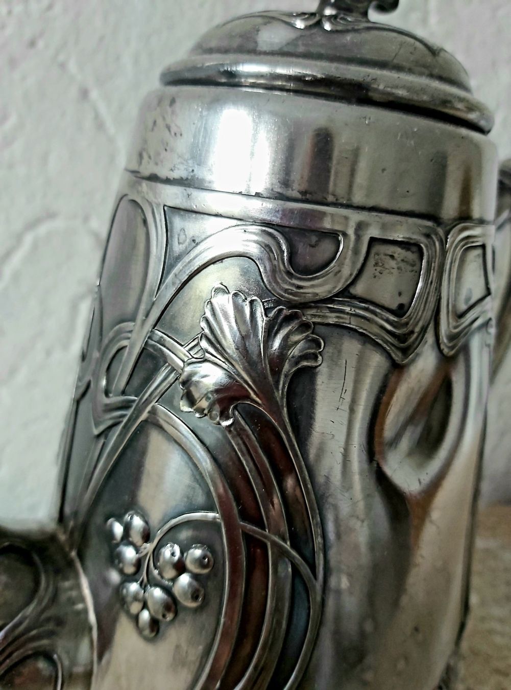 WMF Teekannen: Jugendstil Kaffeekanne WMF Straussenmarke – Gebraucht aus Bern von aronari 3