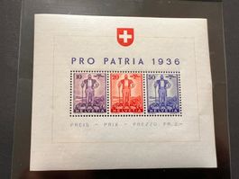 Pro Patria Block 1936 ** (E1846)