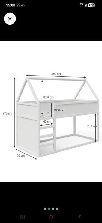 Letti: Kinder Hochbett/Haus weiss, Top! – Nuovo (secondo la descrizione) da Oberengstringen venduto da Mmond2