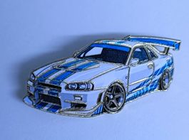 Pin Nissan Skyline Blue, White Fast & Furious