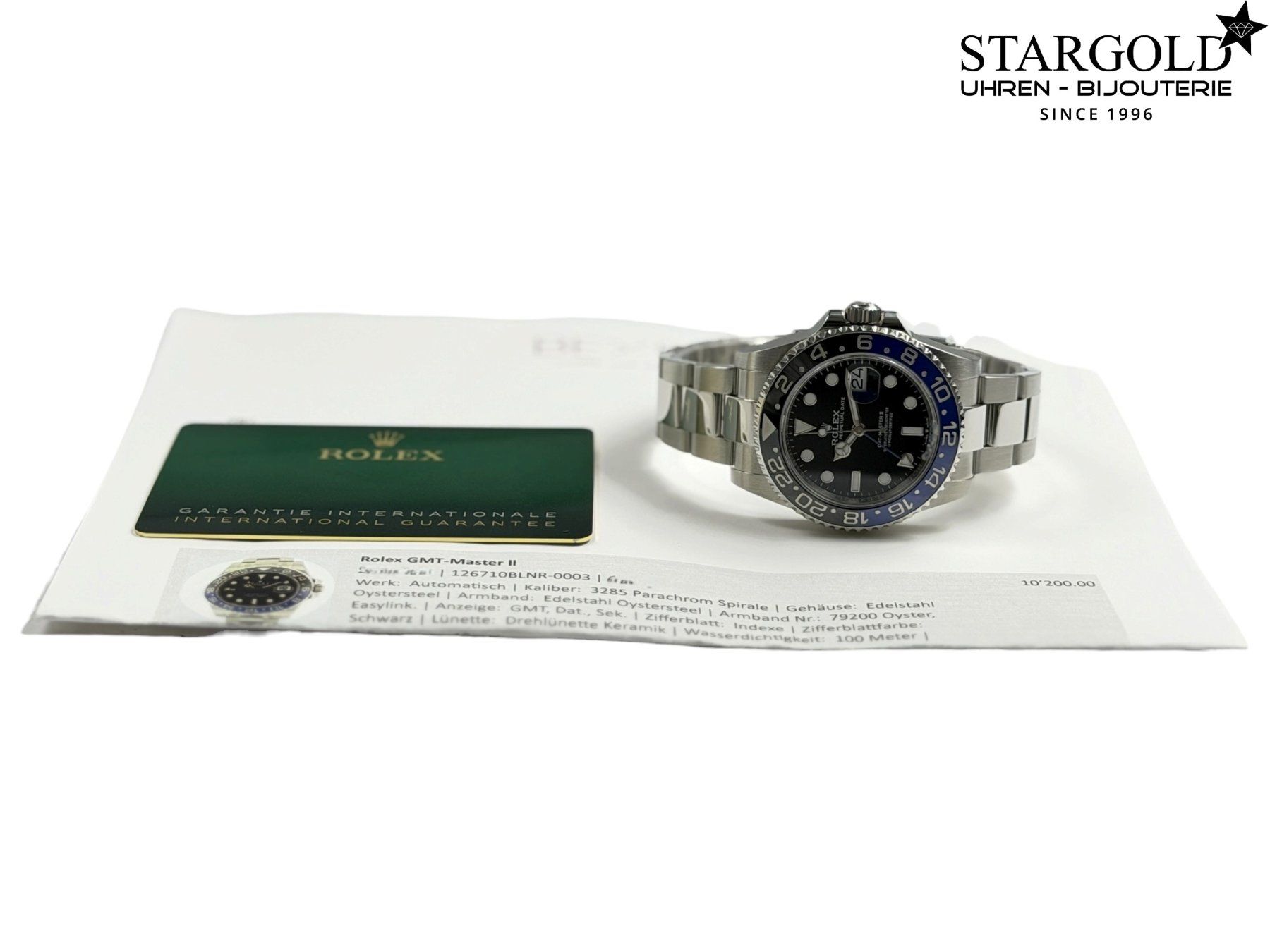 Rolex Montres: Rolex GMT-Master II "Batman" - 126710BLNR – D'occasion à Zürich par Stargold-Uhren 8