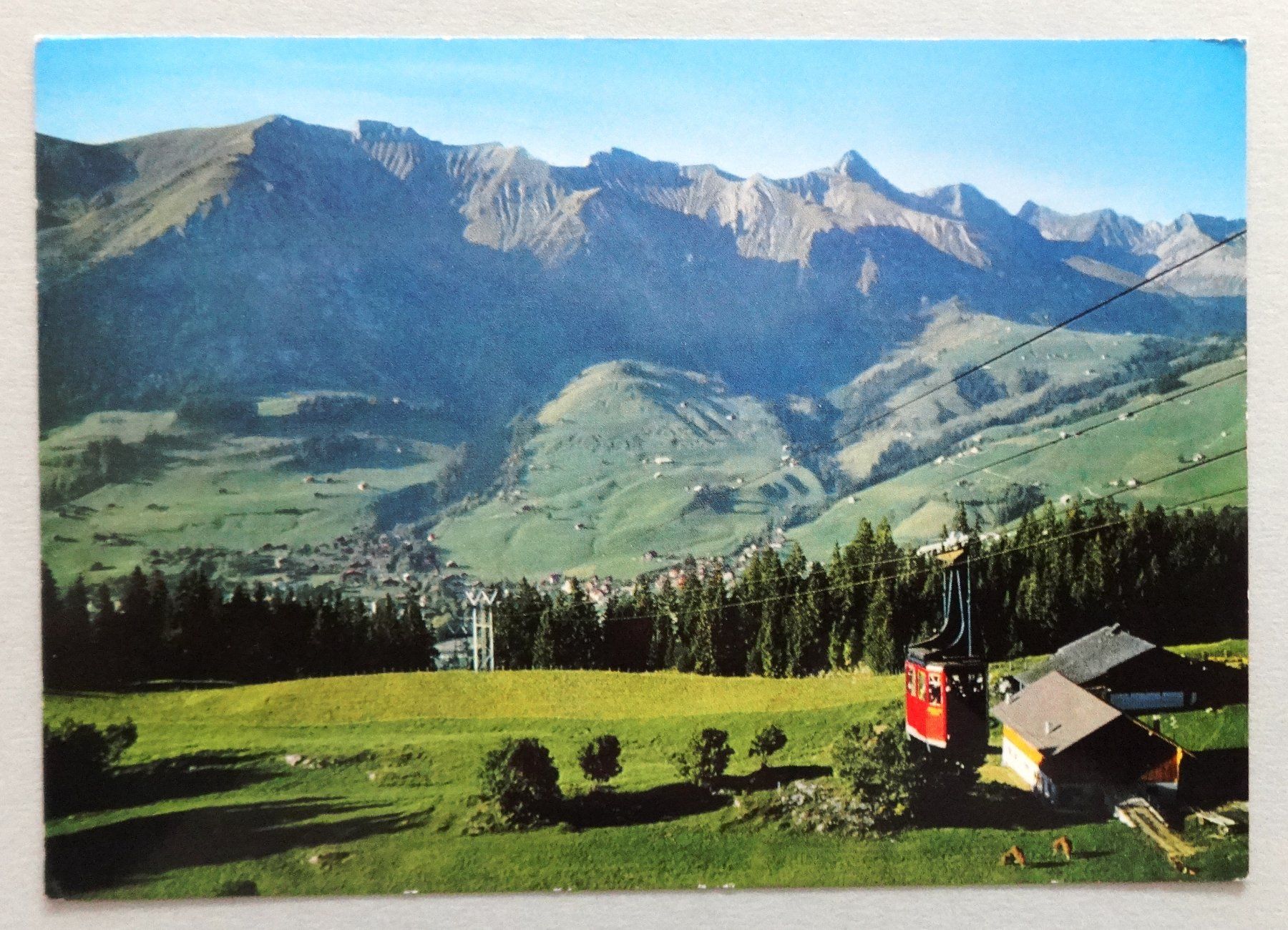 Cartoline postali: Château-d'Oex - Téléphérique de la Braye – Usato da Fétigny venduto da Billy2miny