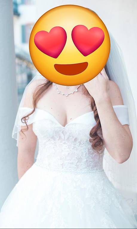 Vestiti: Elegantes, ausgestelltes Brautkleid – Usato da Wädenswil venduto da Winnie_puuu
