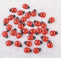 50 MARIENKÄFERLI ZUM BASTELN, AUS HARZ NEU