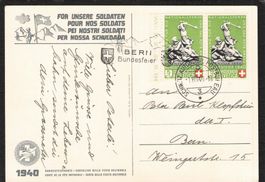FDC Bundesfeierkarte 1940, Nr. 71 APB , Pro Patria,1.Vlll.40