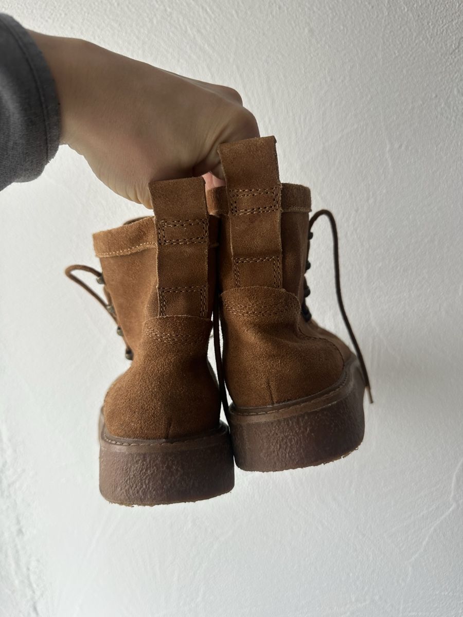 Scarpe da donna: Brown Velor Leather Shoes – Usato da Uster venduto da Monika_OB 2