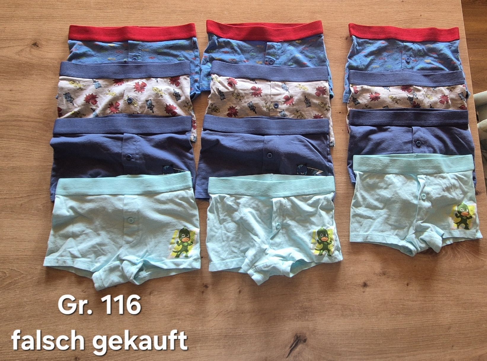 Sous-vêtements: 12 Unterhosen Gr. 116   – Neuf (Voir description) à Oberfrittenbach par Steffi1807