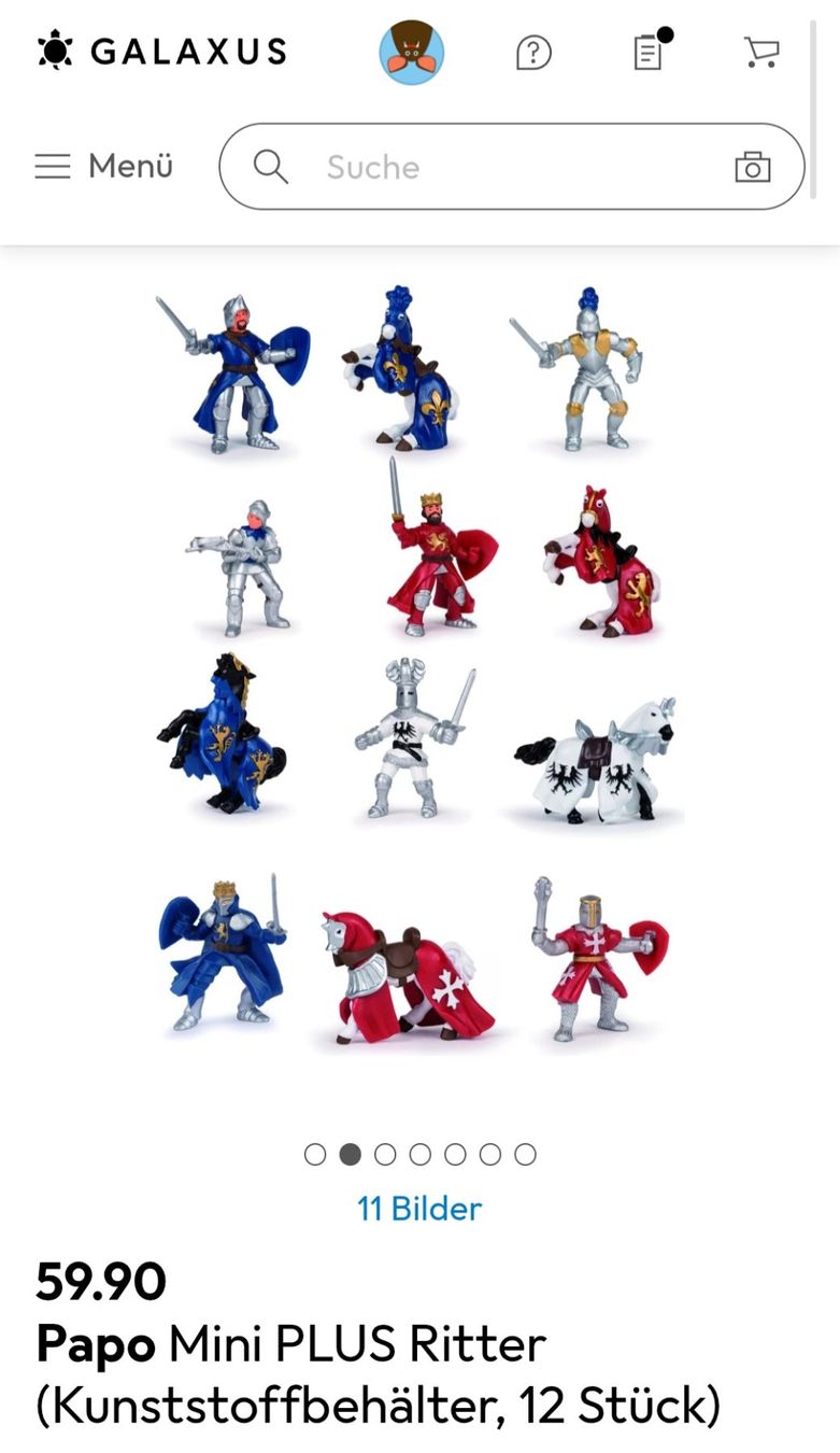 Statuette: Papo Mini Ritter Set, 12 Stück – Usato da Root venduto da Tanja.st 1
