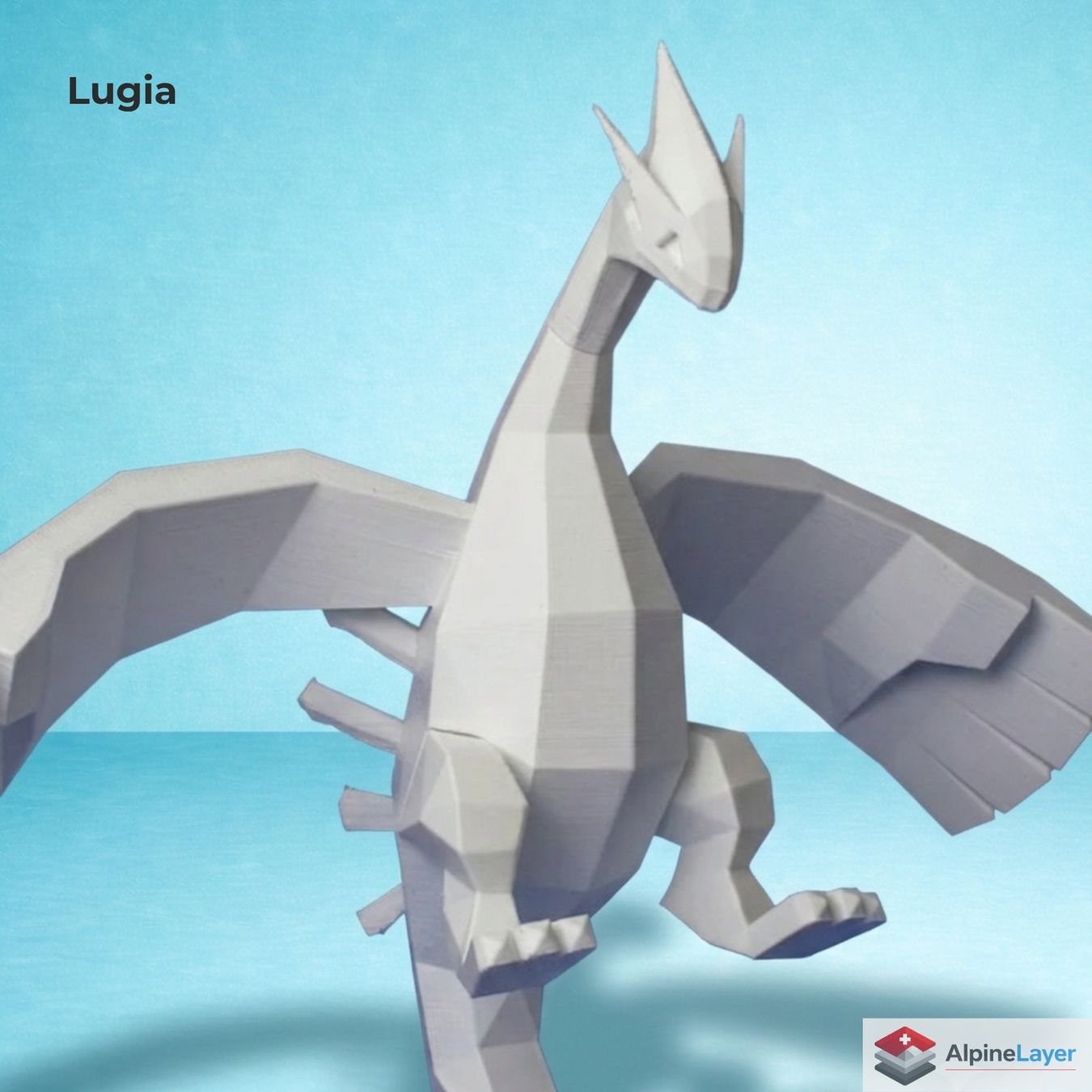 Pokémon Figurines: Lugia Pokemon Figure L Version - Low Poly 3D Print – Neuf (Voir description) à Losone par AlpineLayer