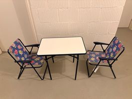 Perfekt für den Cali! Kinderset für Camping / Tisch & Stühle