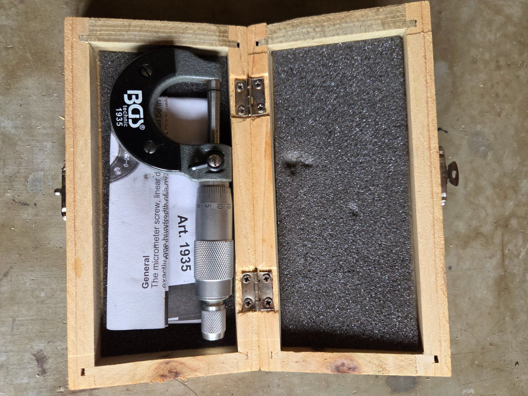 Misurare: Mikrometer BGS Technic 0-25mm – Usato da Rapperswil SG venduto da TheCaptain