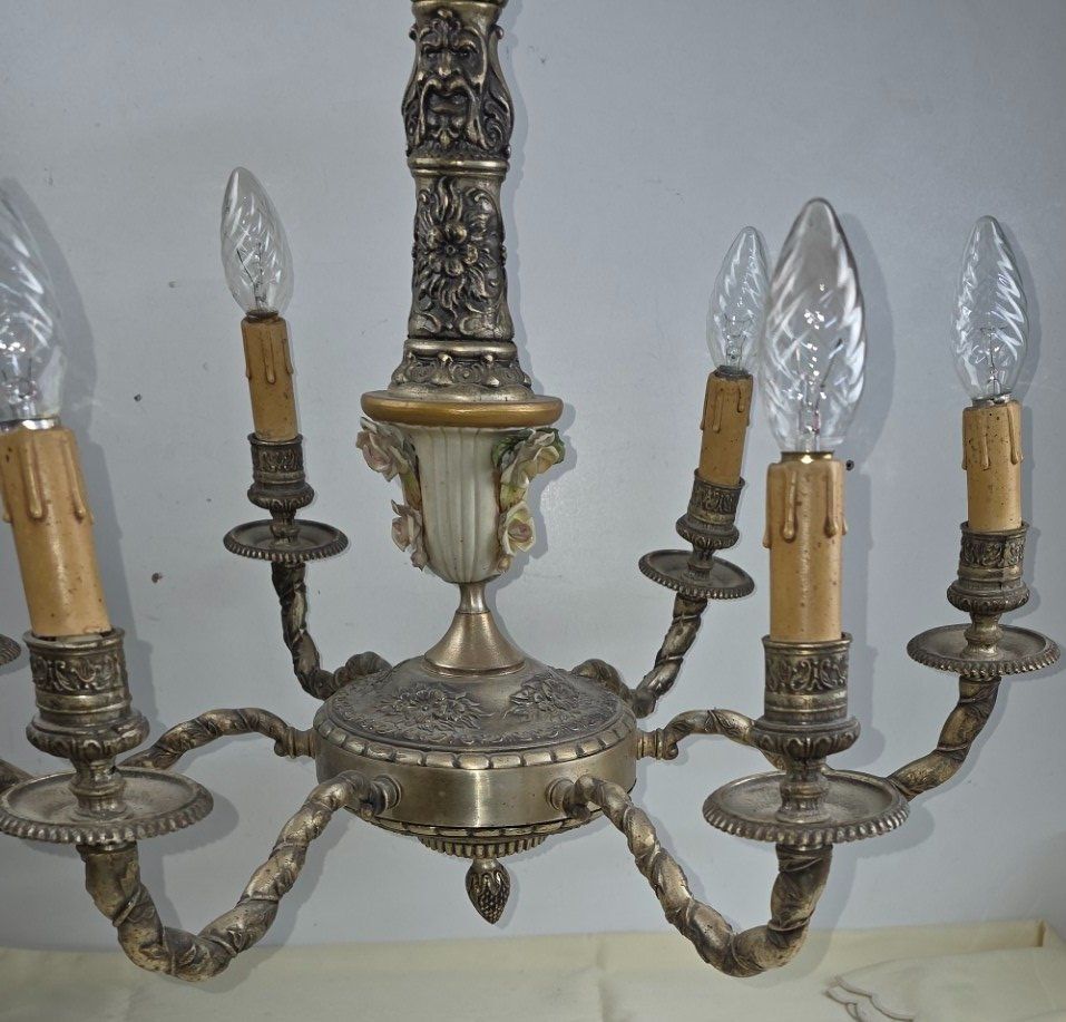 Lampadari & plafoniere: Antiker Kronleuchter  Deckenleuchte  Historismus / Neobarock – Usato da Flums venduto da Flumsantik 4
