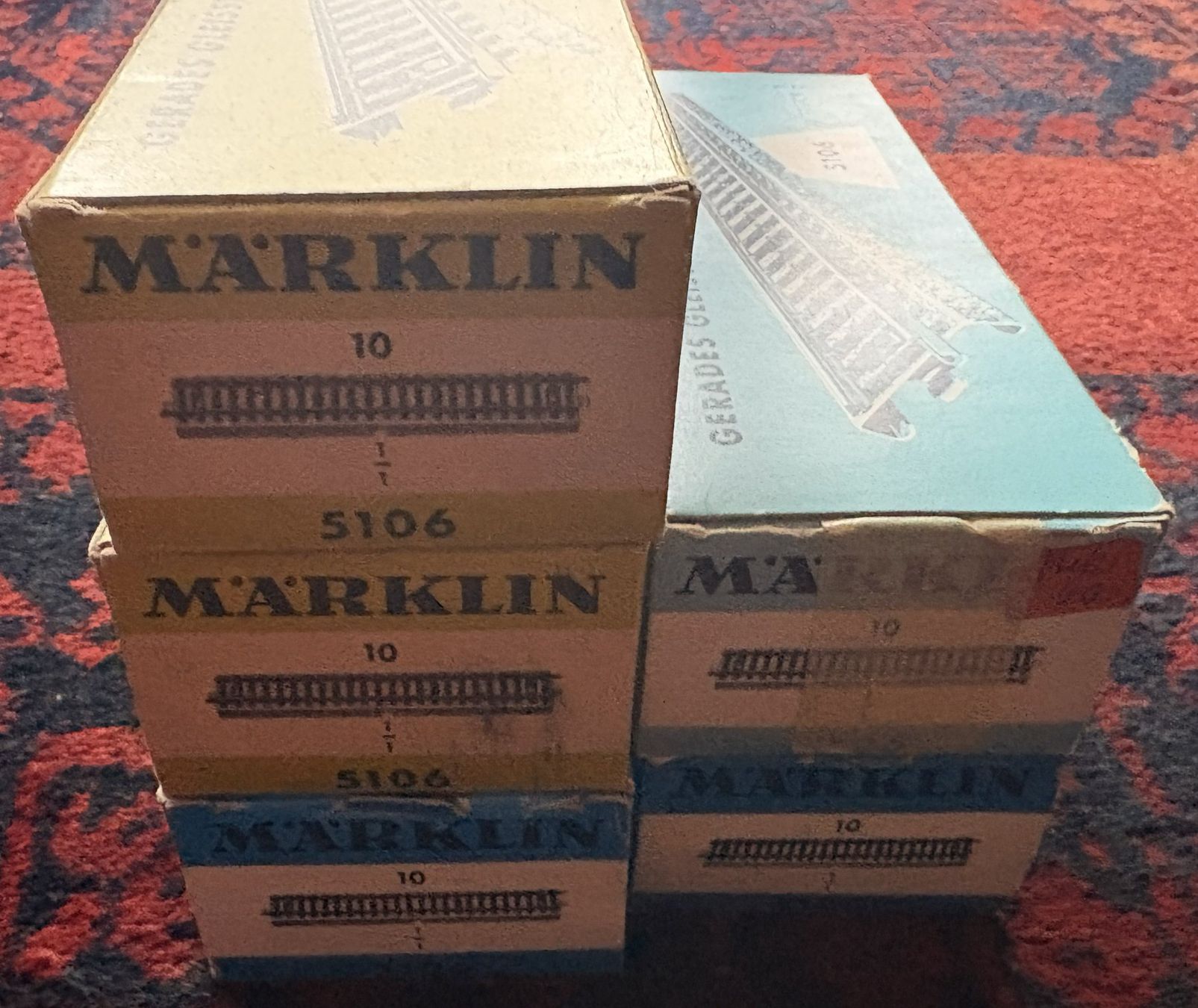 Märklin Modellini di ferrovie: Lot Märklin M Gleise 5106 gerade – Usato da Volketswil venduto da zwitsch33 1