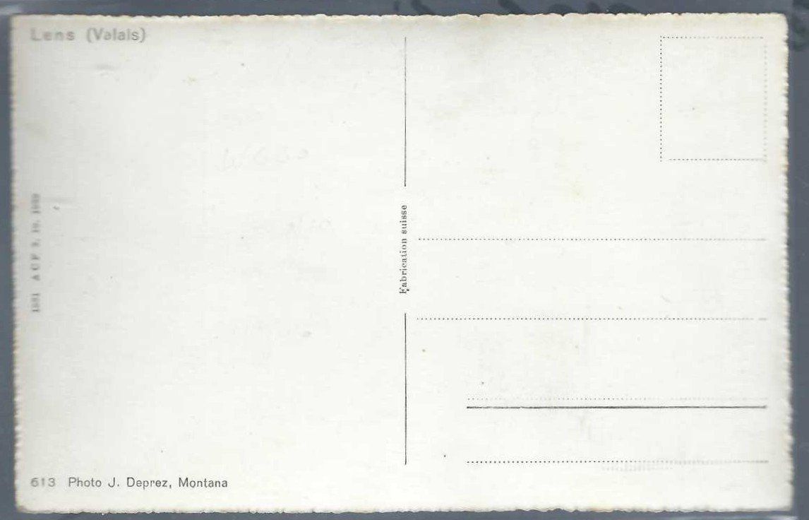 Ansichtskarten: Lens. Ochsengespann. – Gebraucht aus Horw von SwissSteamMemories 1