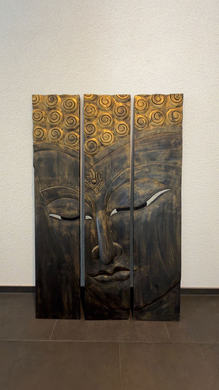 Holzschnitte: Buddha Wandbild-Holzrelief – Gebraucht aus Frick von sku_rm7n
