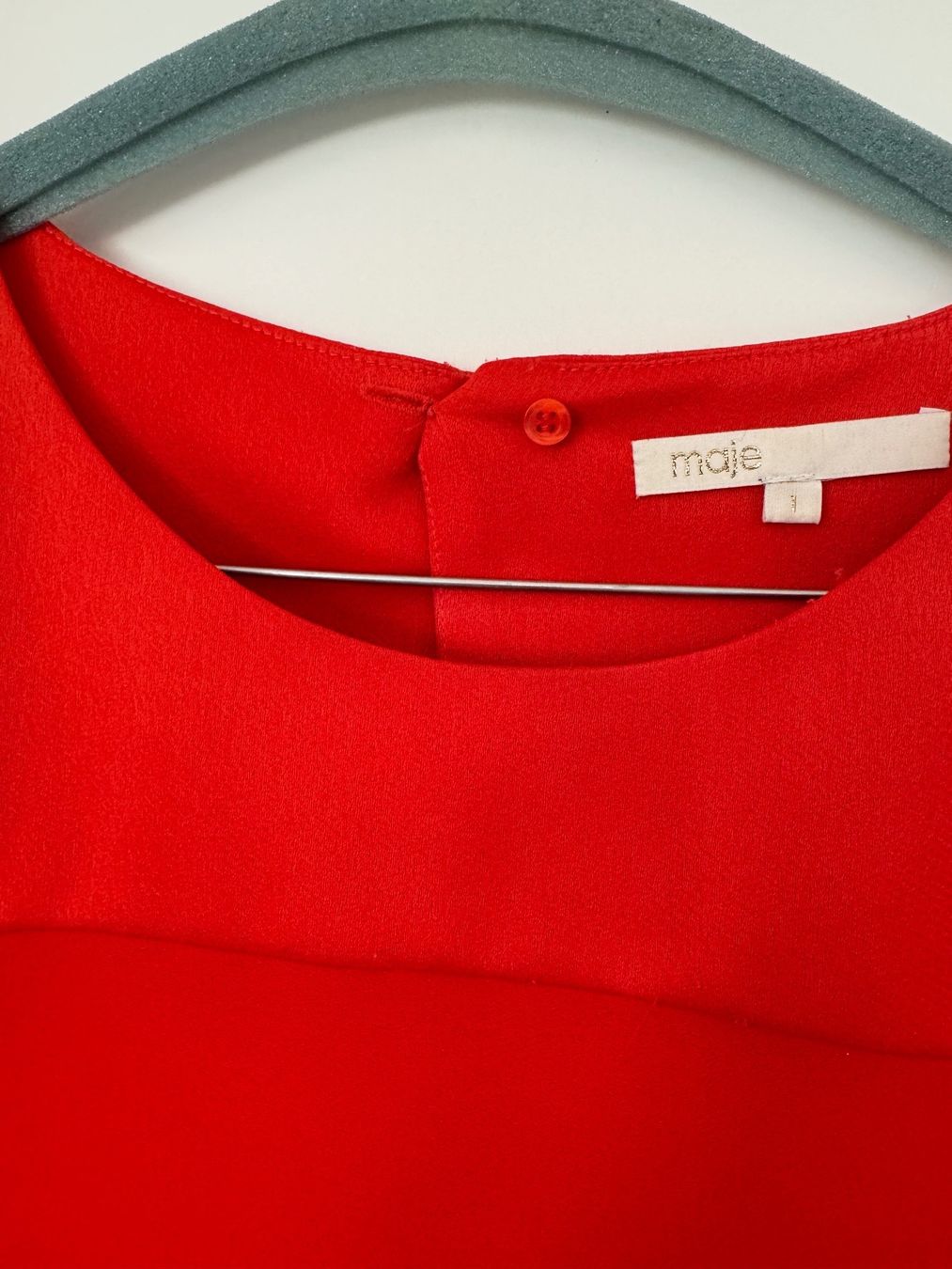 Maje Vestiti: Elegantes rotes Maje Kleid Gr. 1/36 – Usato da Hurden venduto da rac_wyf8 2