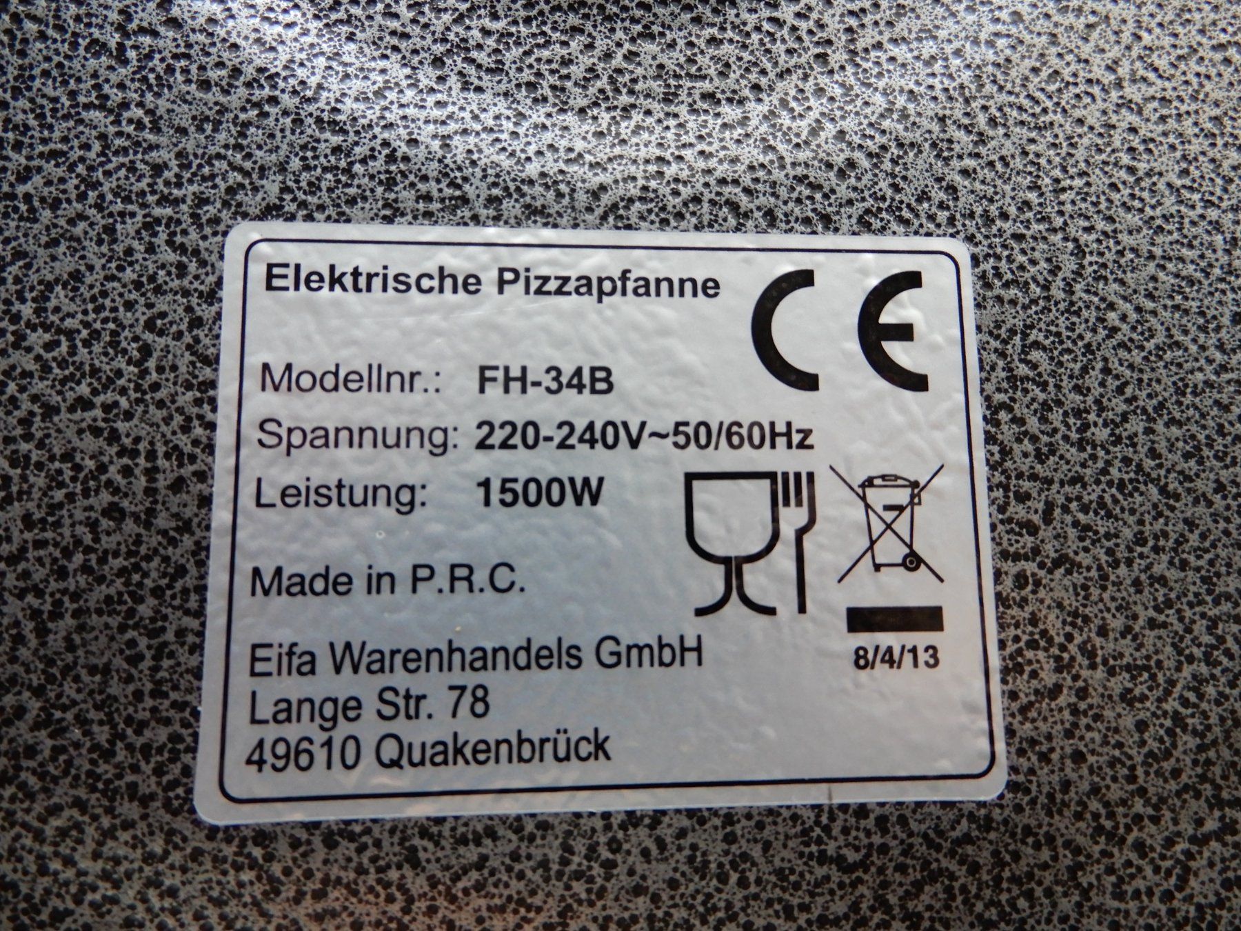 Padelle: EIFA elektrische, Multifunktionale Pfanne, 1500 W – Usato da Burgdorf venduto da Liss 5